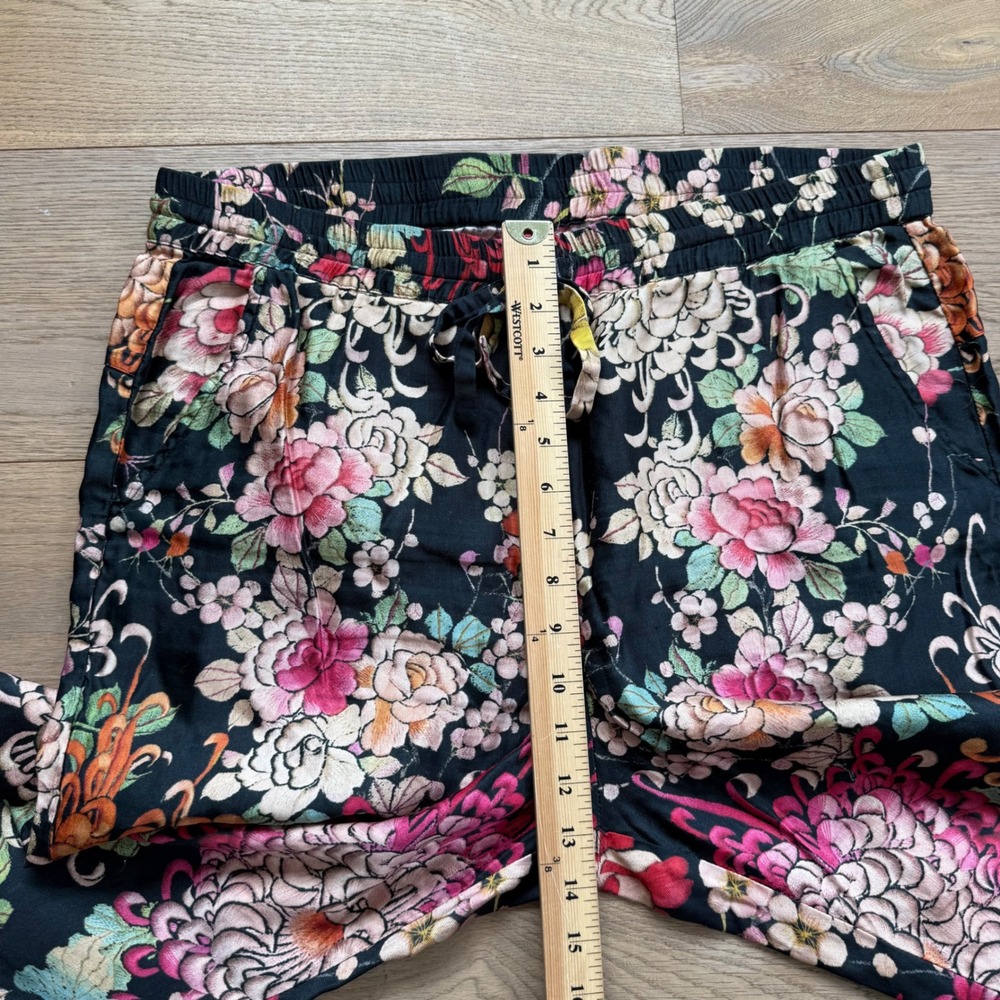 Biya Johnny Was Floral Linen Blend Cargo Jogger Pants B6041880 Multicolor Large - Picture 5 of 7